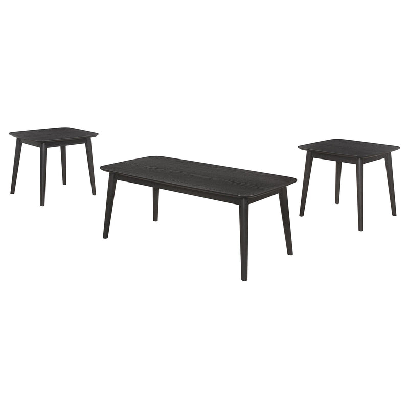Radley 3-piece Rectangular Coffee Table Set Black - 708490