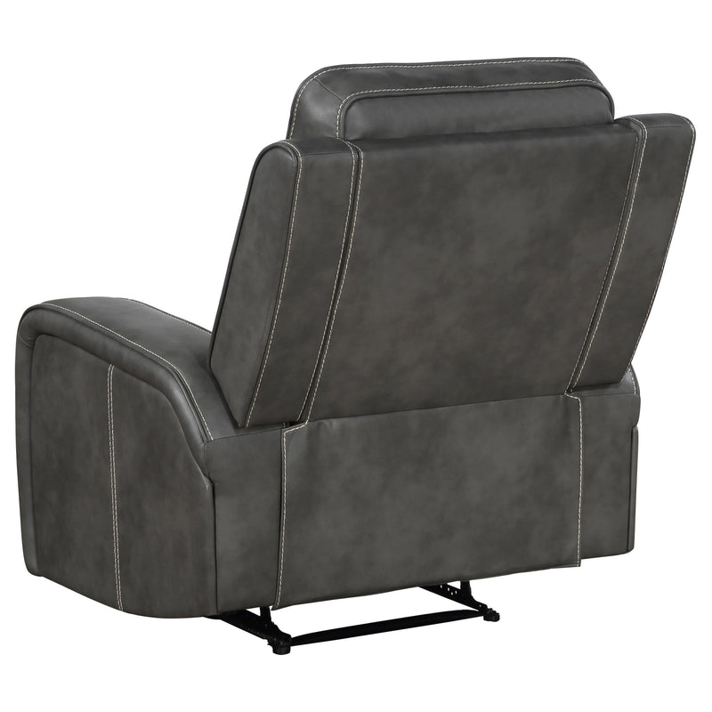 Raelynn 3-piece Upholstered Reclining Sofa Set Grey - 603191-S3
