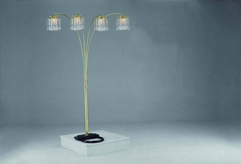 Rain Drop Arc Gold 84" Floor Lamp - Lara FurnitureFloor Lamps