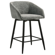 Rainer Fabric Upholstered Swivel Counter Height Chair Charcoal (Set of 2) - 190139CHR