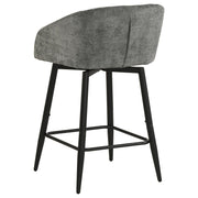 Rainer Fabric Upholstered Swivel Counter Height Chair Charcoal (Set of 2) - 190139CHR