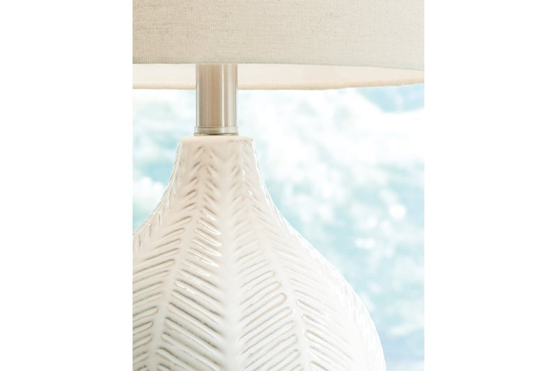 Rainermen Off White Table Lamp - Lara FurnitureTable Lamp