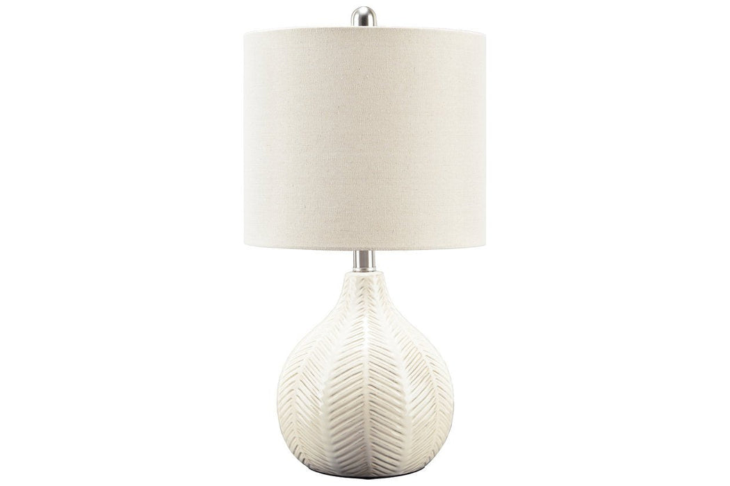 Rainermen Off White Table Lamp - Gate FurnitureTable Lamp