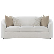Rainn 2-piece Boucle Upholstered Sloped Arm Sofa Set Latte - 509171-S2