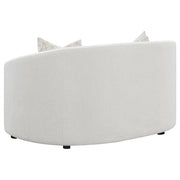 Rainn 2-piece Boucle Upholstered Sloped Arm Sofa Set Latte - 509171-S2