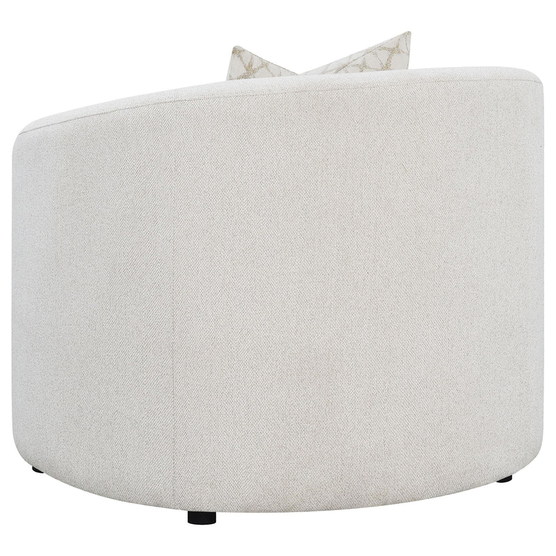 Rainn Boucle Upholstered Sloped Arm Accent Chair Latte - 509173