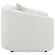 Rainn Boucle Upholstered Sloped Arm Accent Chair Latte - 509173
