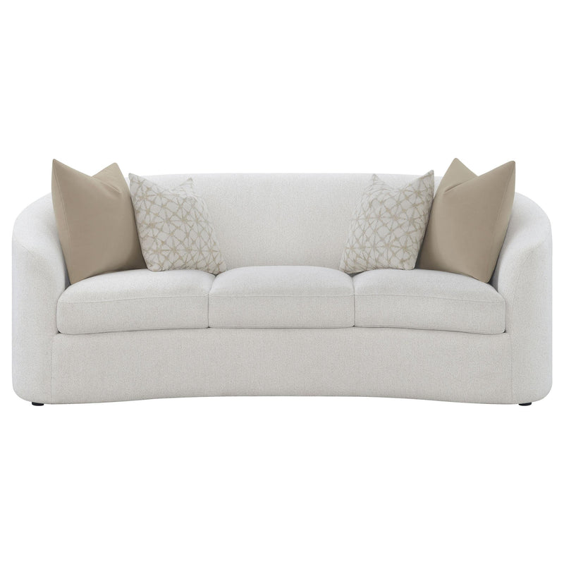 Rainn Boucle Upholstered Sloped Arm Sofa Latte - 509171