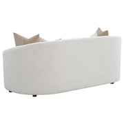 Rainn Boucle Upholstered Sloped Arm Sofa Latte - 509171