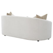 Rainn Boucle Upholstered Sloped Arm Sofa Latte - 509171