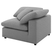 Raleigh 5-piece Boucle Upholstered Modular Sectional Grey - 551754-SETB