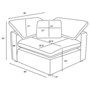 Raleigh 5-piece Boucle Upholstered Modular Sectional Grey - 551754-SETB