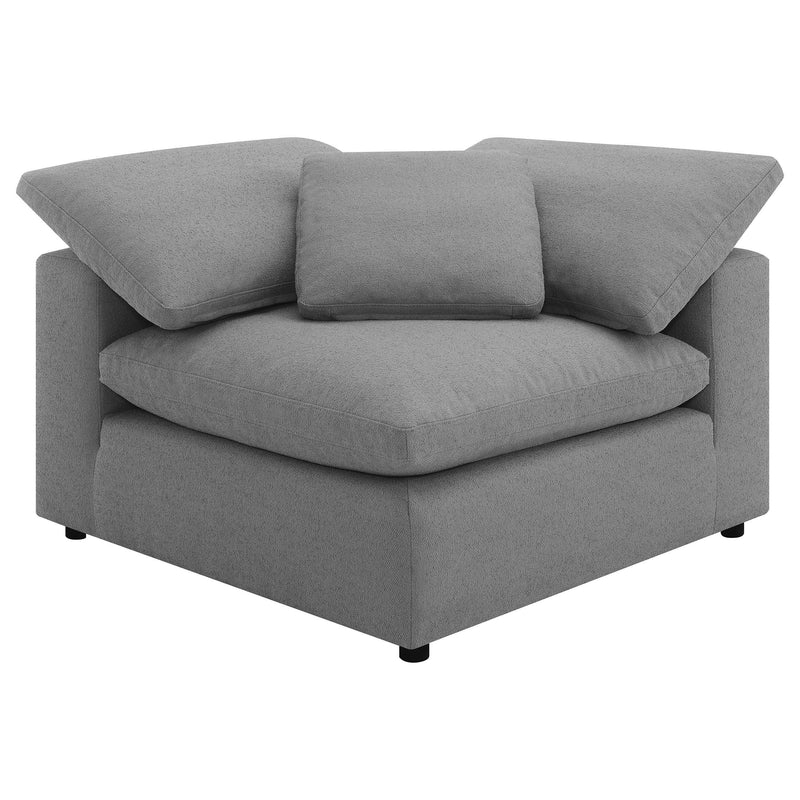 Raleigh 5-piece Boucle Upholstered Modular Sectional Grey - 551754-SETB