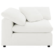 Raleigh 5-piece Boucle Upholstered Modular Sectional Ivory - 551751-SETB