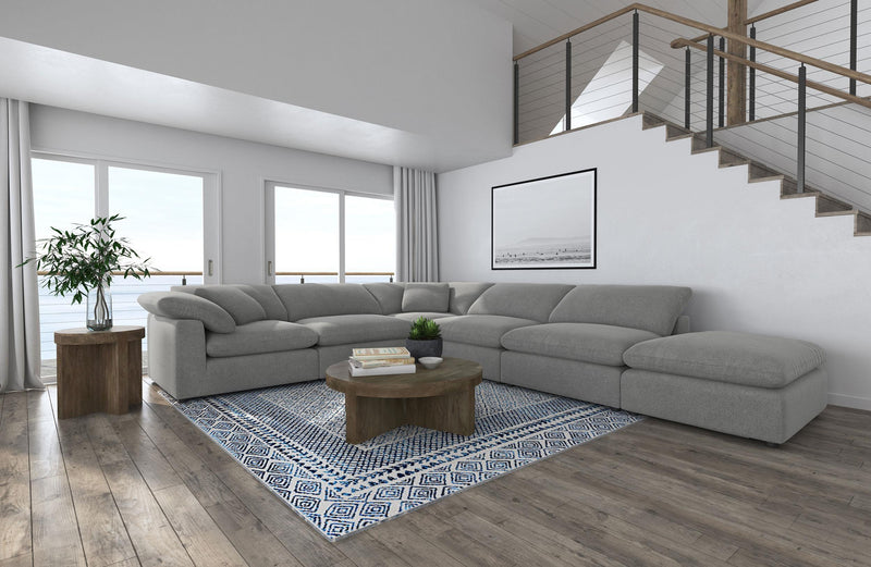 Raleigh 6-piece Boucle Upholstered Modular Sectional Grey - 551754-SET