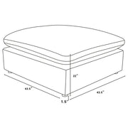 Raleigh 6-piece Boucle Upholstered Modular Sectional Ivory - 551751-SET