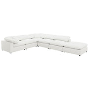 Raleigh 6-piece Boucle Upholstered Modular Sectional Ivory - 551751-SET