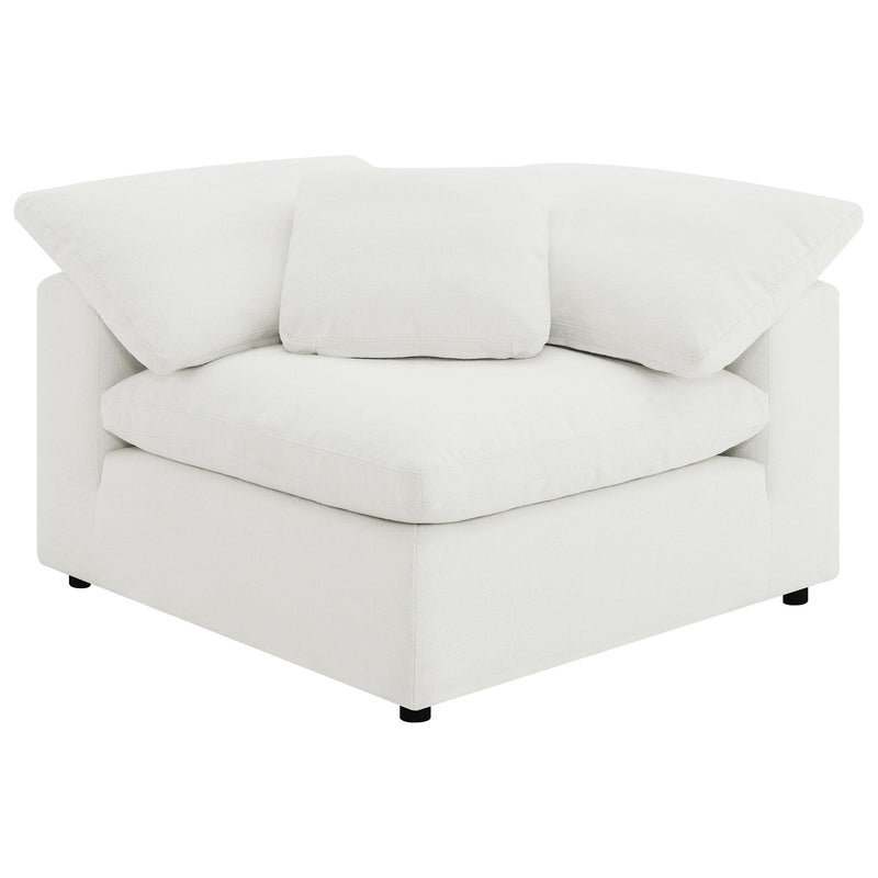 Raleigh 6-piece Boucle Upholstered Modular Sectional Ivory - 551751-SET