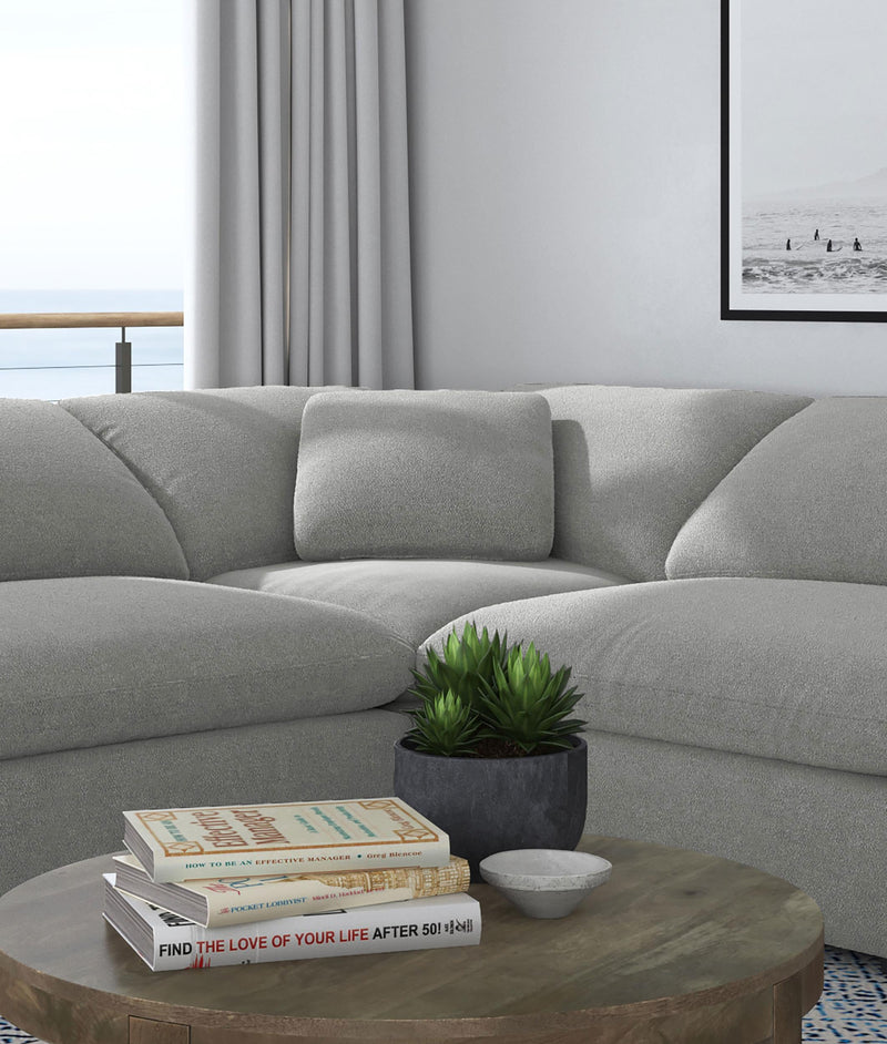 Raleigh Boucle Upholstered Corner Chair Grey - 551755