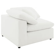 Raleigh Boucle Upholstered Corner Chair Ivory - 551752
