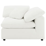 Raleigh Boucle Upholstered Corner Chair Ivory - 551752