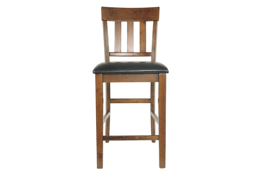 Ralene Medium Brown Counter Height Bar Stool (Set of 2) - Gate FurnitureBarstool
