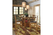 Ralene Medium Brown Counter Height Bar Stool (Set of 2) - Lara FurnitureBarstool