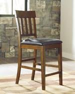 Ralene Medium Brown Counter Height Bar Stool (Set of 2) - Lara FurnitureBarstool