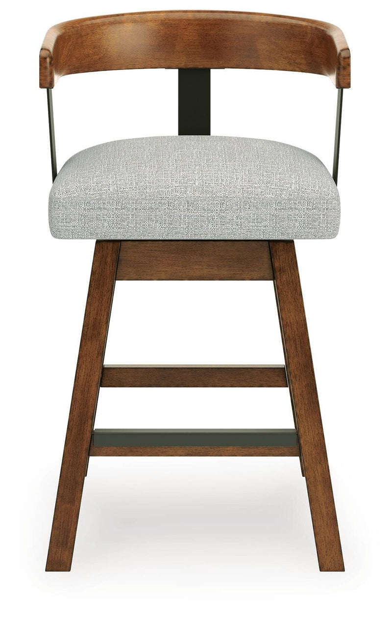 Ralene Medium Brown Counter Height Barstool, Set of 2 - D594-224