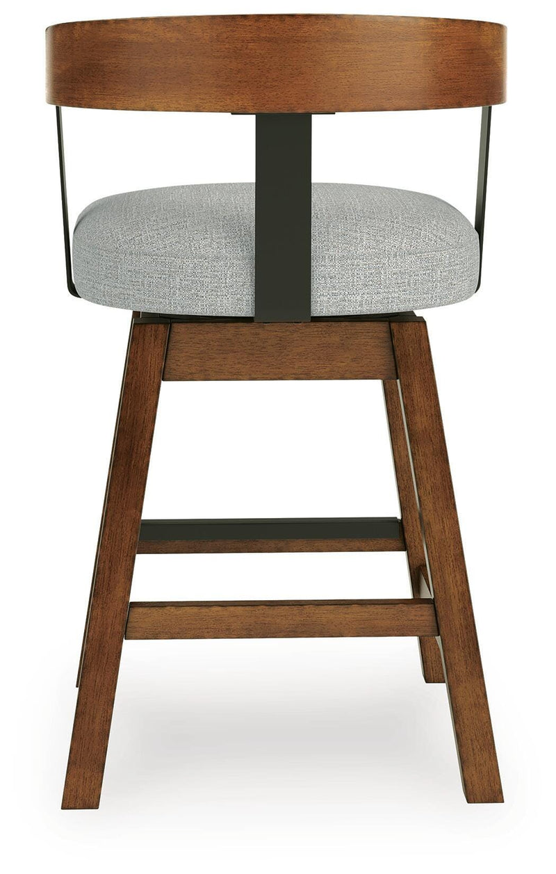 Ralene Medium Brown Counter Height Barstool, Set of 2 - D594-224