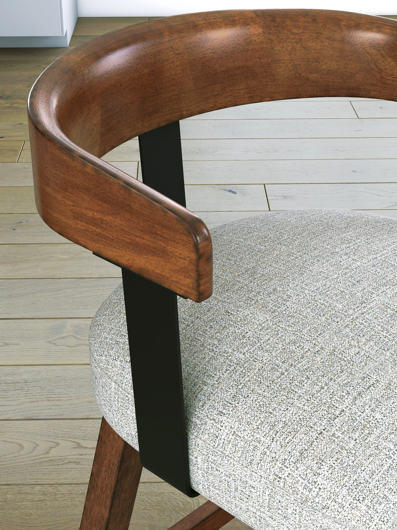 Ralene Medium Brown Counter Height Barstool, Set of 2 - D594-224