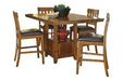 Ralene Medium Brown Counter Height Dining Extension Table - Gate FurnitureCounter Height Table