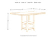 Ralene Medium Brown Counter Height Dining Extension Table - Gate FurnitureCounter Height Table