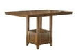 Ralene Medium Brown Counter Height Dining Extension Table - Gate FurnitureCounter Height Table