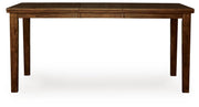 Ralene Medium Brown Counter Height Dining Extension Table - D594-32