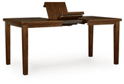 Ralene Medium Brown Counter Height Dining Extension Table - D594-32
