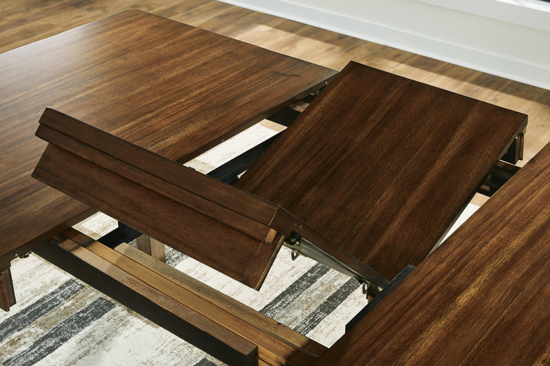 Ralene Medium Brown Counter Height Dining Extension Table - D594-32