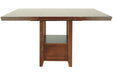 Ralene Medium Brown Counter Height Dining Extension Table - D594-42 - Gate Furniture