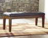 Ralene Medium Brown Dining Bench - Gate FurnitureAccent Bench