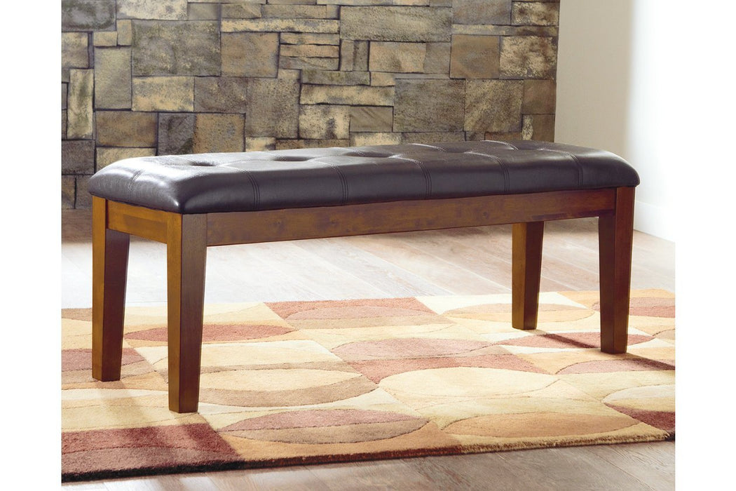 Ralene Medium Brown Dining Bench - Gate FurnitureAccent Bench