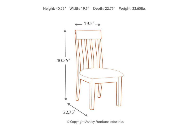 Ralene Medium Brown Dining Chair (Set of 2) - Lara FurnitureDining Chair