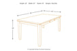 Ralene Medium Brown Dining Extension Table - Gate FurnitureDining Table