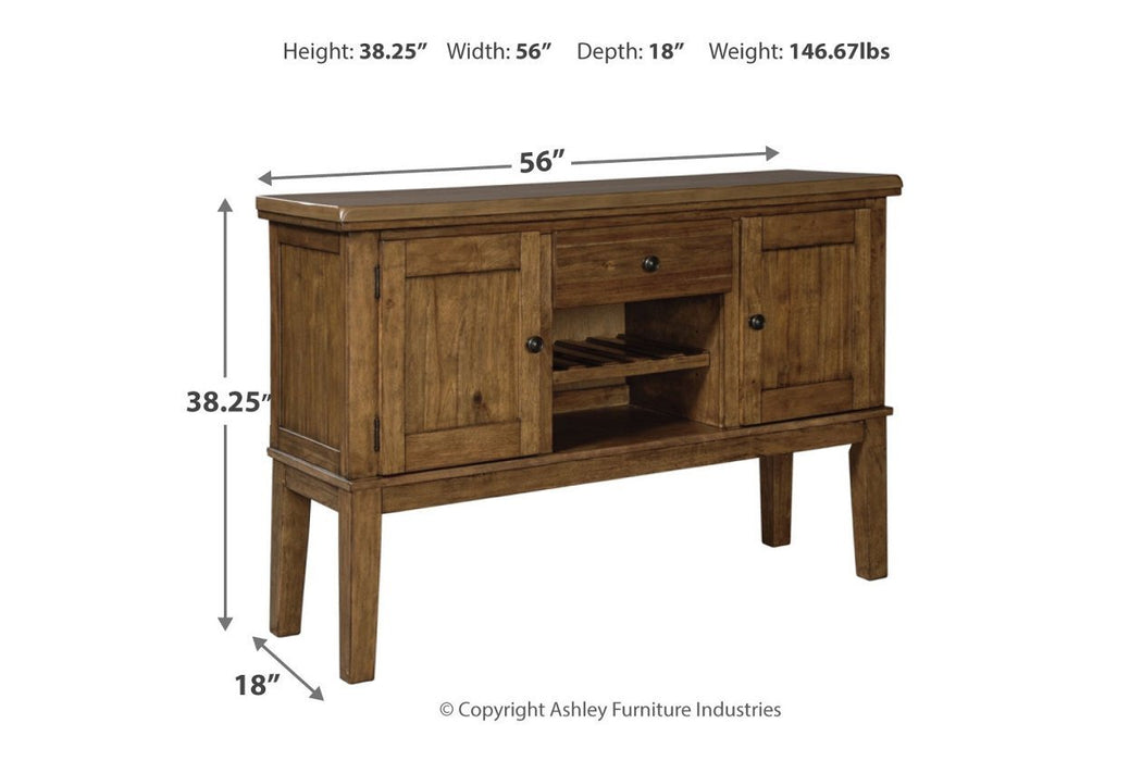 Ralene Medium Brown Dining Server - Gate FurnitureCabinet