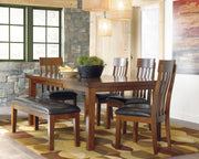 Ralene Medium Brown Extendable Dining Set - Lara FurnitureDining Room Set