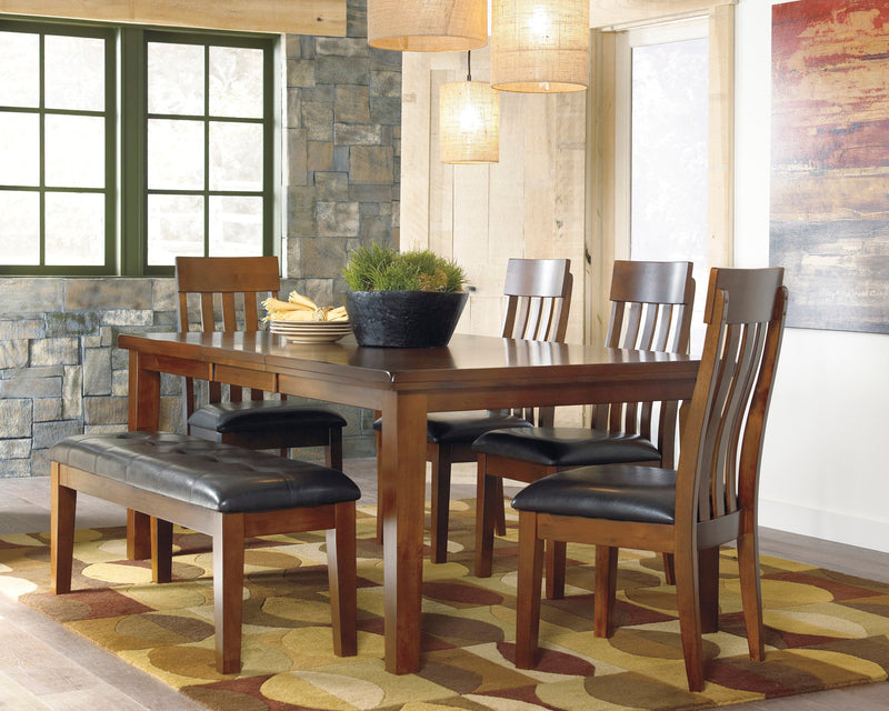 Ralene Medium Brown Extendable Dining Set - Lara FurnitureDining Room Set