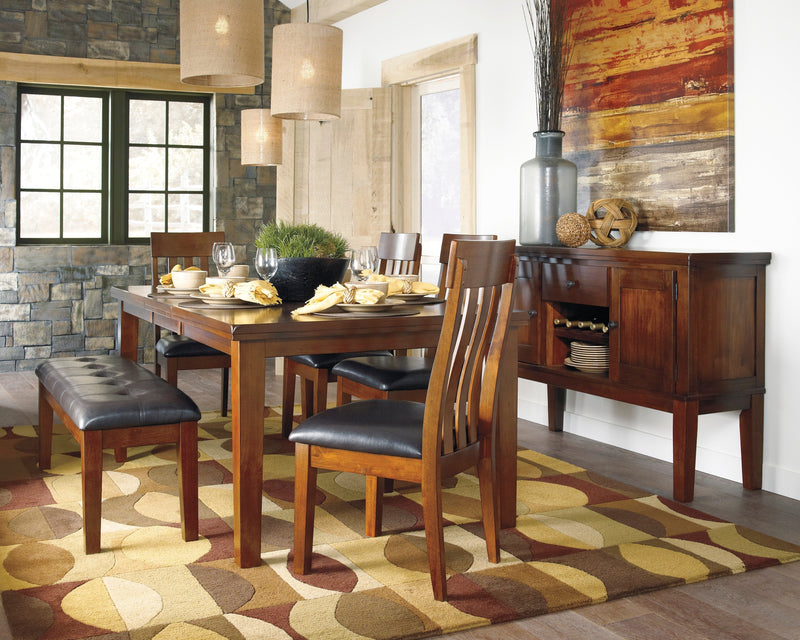 Ralene Medium Brown Extendable Dining Set - Lara FurnitureDining Room Set