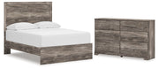 Ralinksi Full Panel Bed with Dresser in Gray from Ashley - Lara Furniture