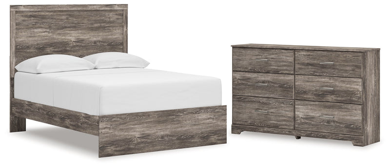 Ralinksi Full Panel Bed with Dresser in Gray from Ashley - Lara Furniture