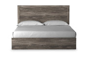 Ralinksi Gray King Panel Bed - Lara FurnitureKing Bed