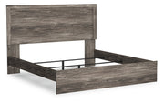 Ralinksi King Panel Bed with Mirrored Dresser, Chest and 2 Nightstands in Gray from Ashley - Lara Furniture